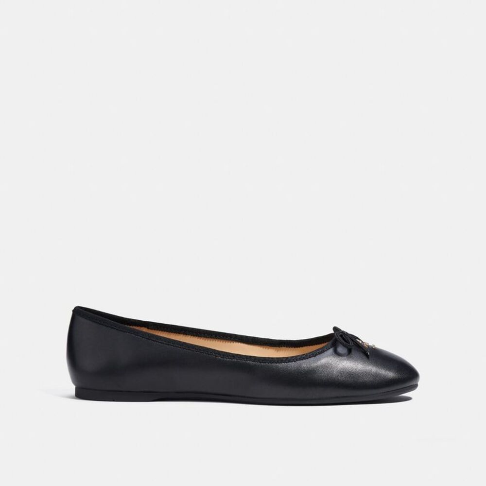 Coach Black Ballet Flats - Picture 2 of 6